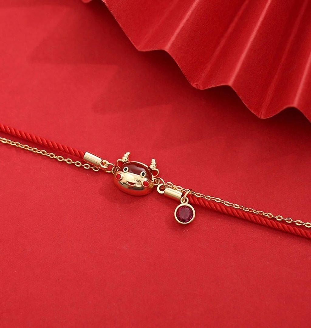 925 Sterling Silver The Cow Bracelet