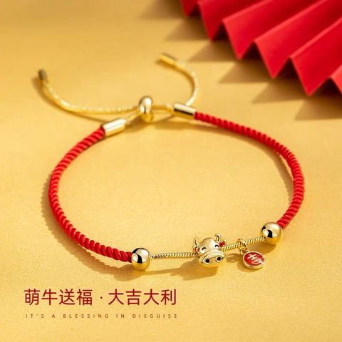 925 Sterling Silver The Cow Bracelet