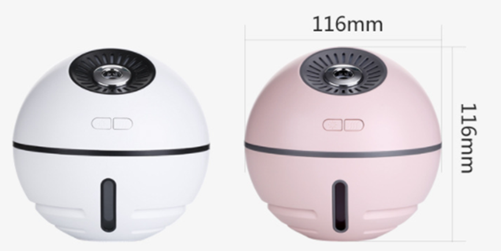 Humidifier with LED Light and USB Fan