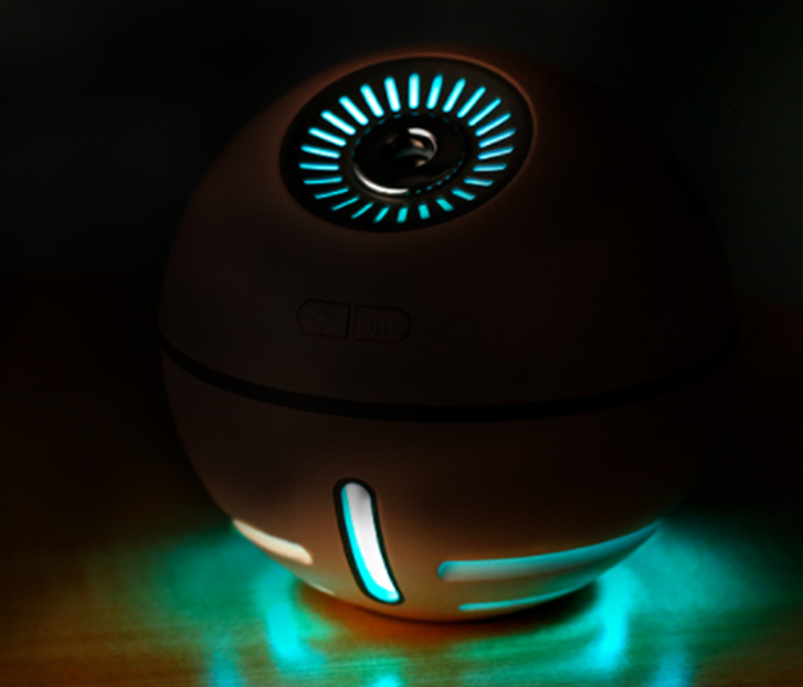Humidifier with LED Light and USB Fan 2