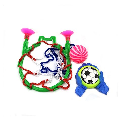 Mini Basket Set with Frisbee Launcher