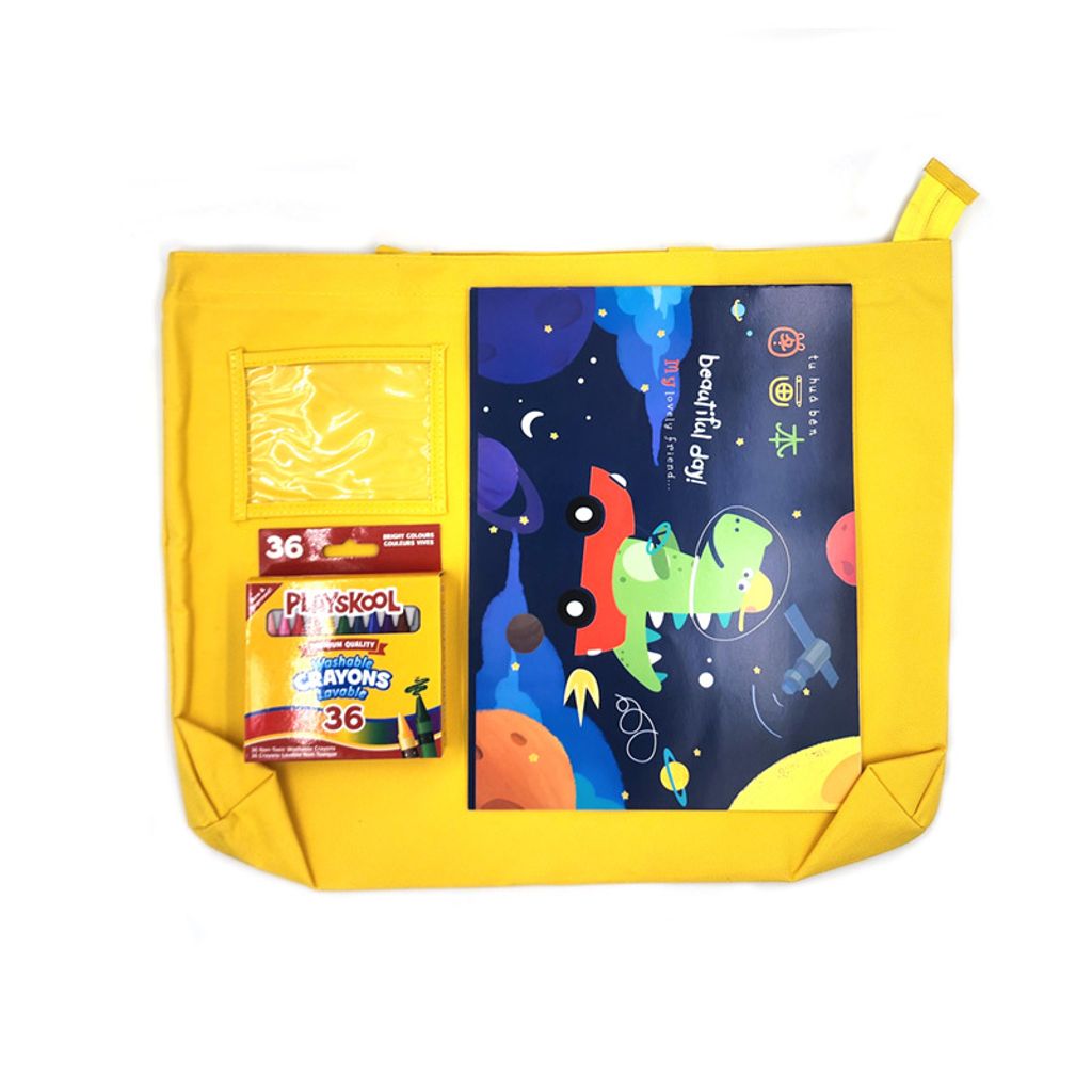 Artbag with A4 Drawing Book and 36pc Crayon