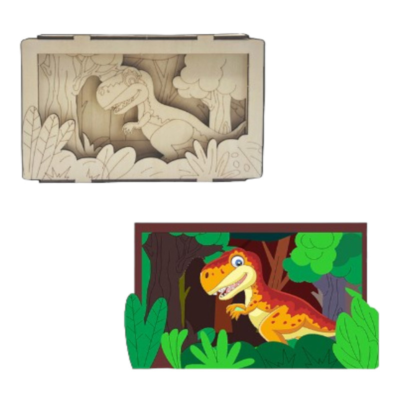 3D Wooden Frame Craft (Dino)