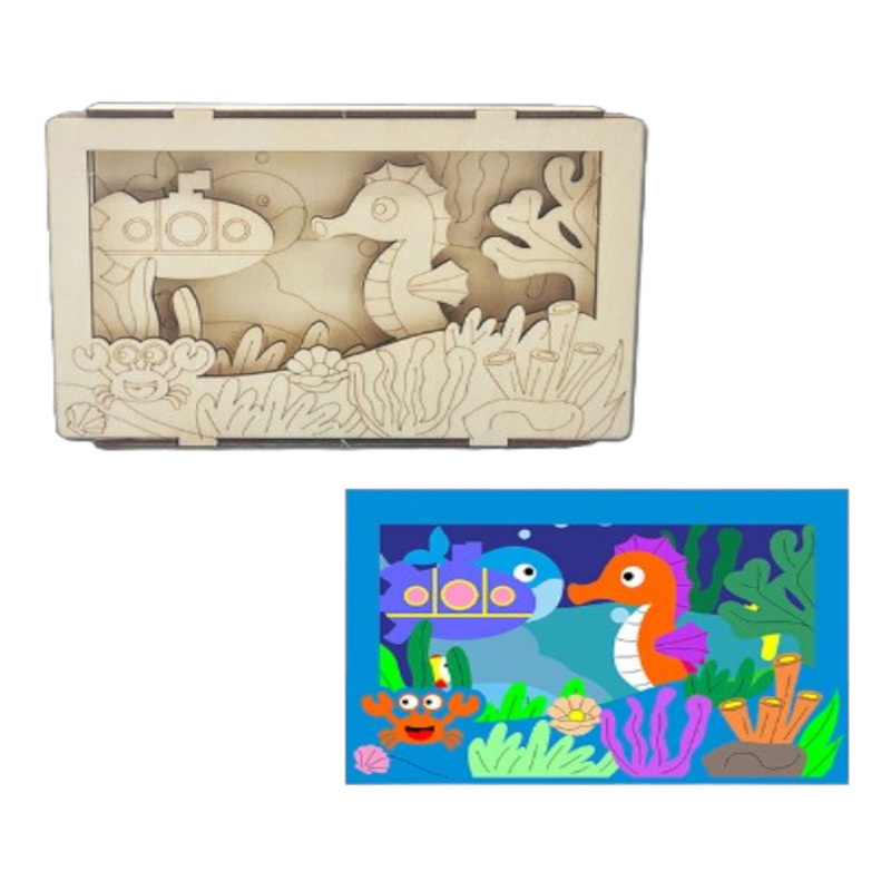 3D Wooden Frame Craft (Seahorse)