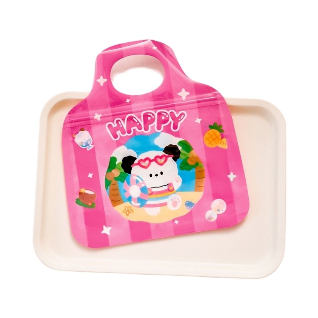 Cute Zip Bag Pink (2)
