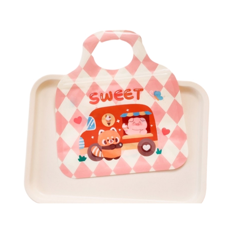 Cute Zip Bag Light Pink