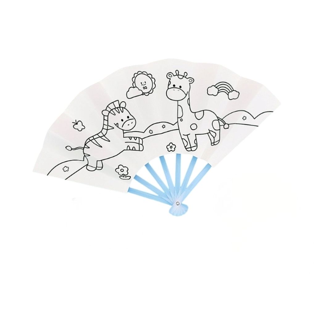 Colouring Paper Fan 5