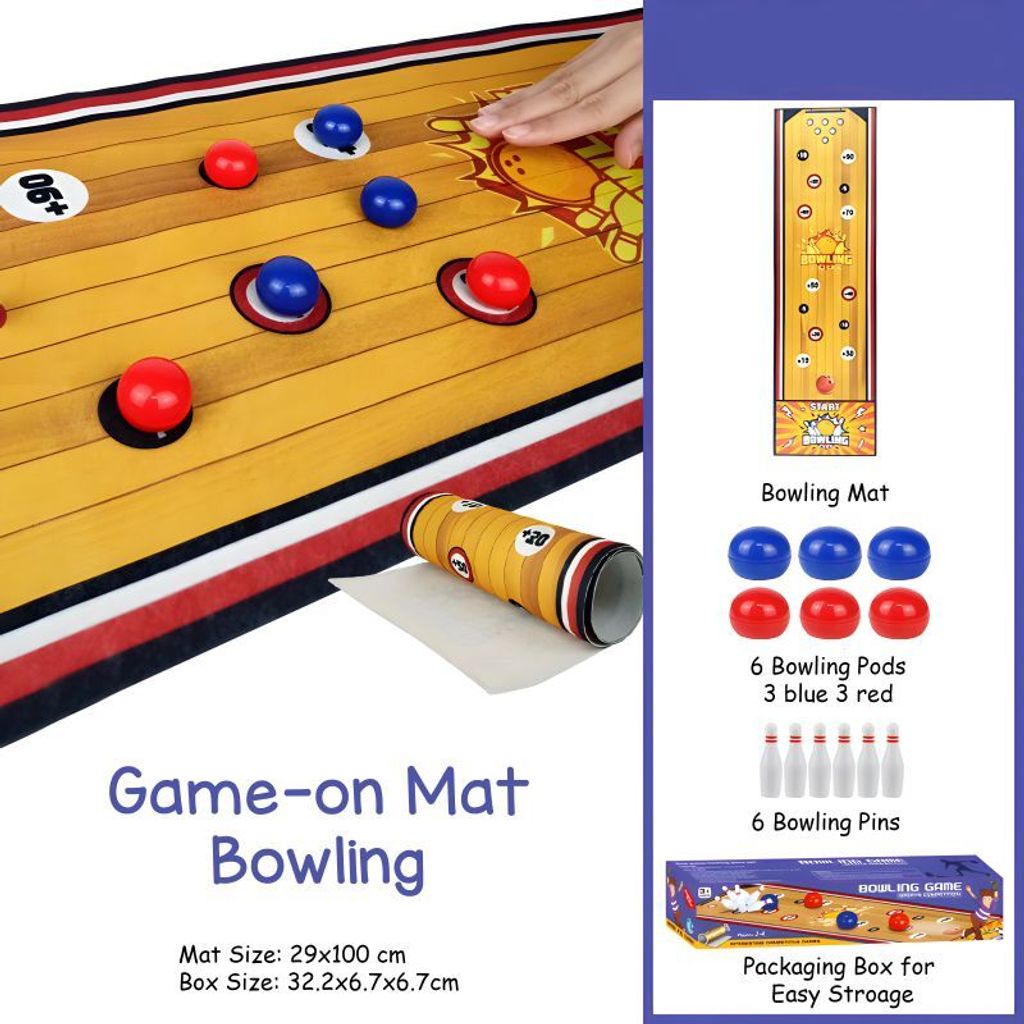 Game-on mat bowling