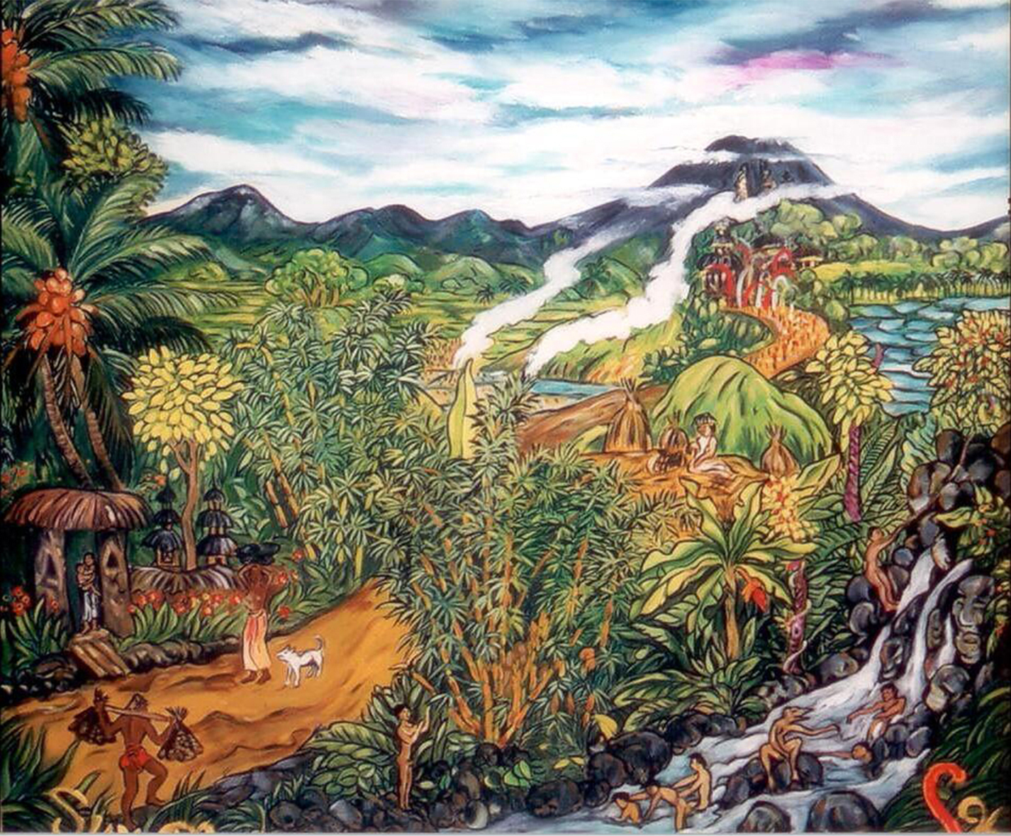 Balinese Life, 1996, Oil on Canvas, 120 x 140 cm, 1996 copy.jpg