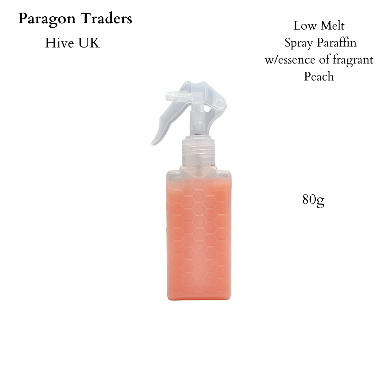 Hive Spray Paraffin 80g - Peach