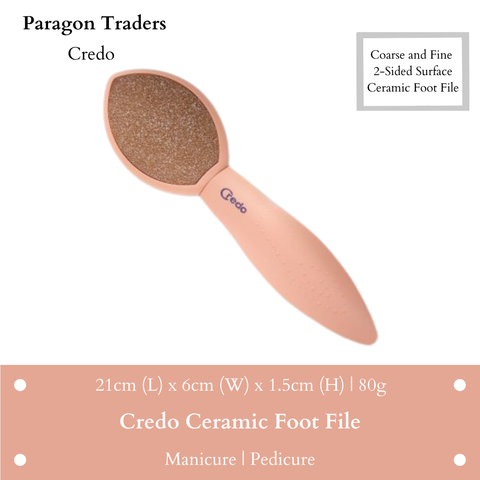 Credo Ceramic Foot File - Apricot