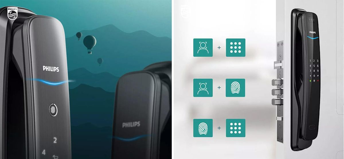 How to set the dual verification mode of Philips EasyKey?