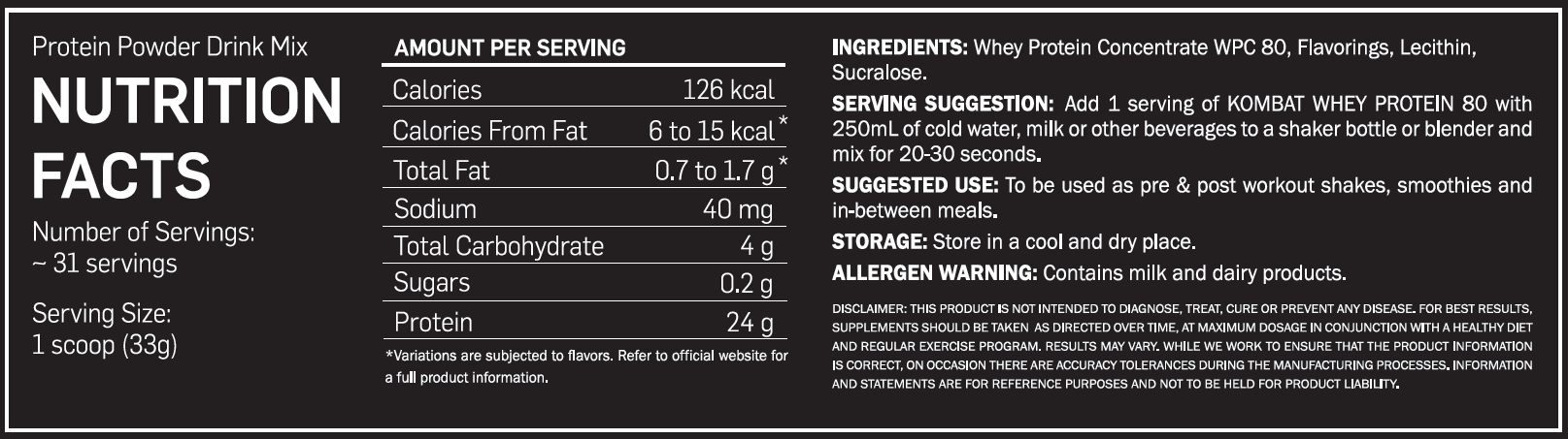 Kombat nutrition facts.png