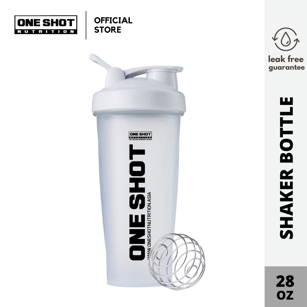 Classic Shaker Blender Bottle (White) – One Shot Nutrition