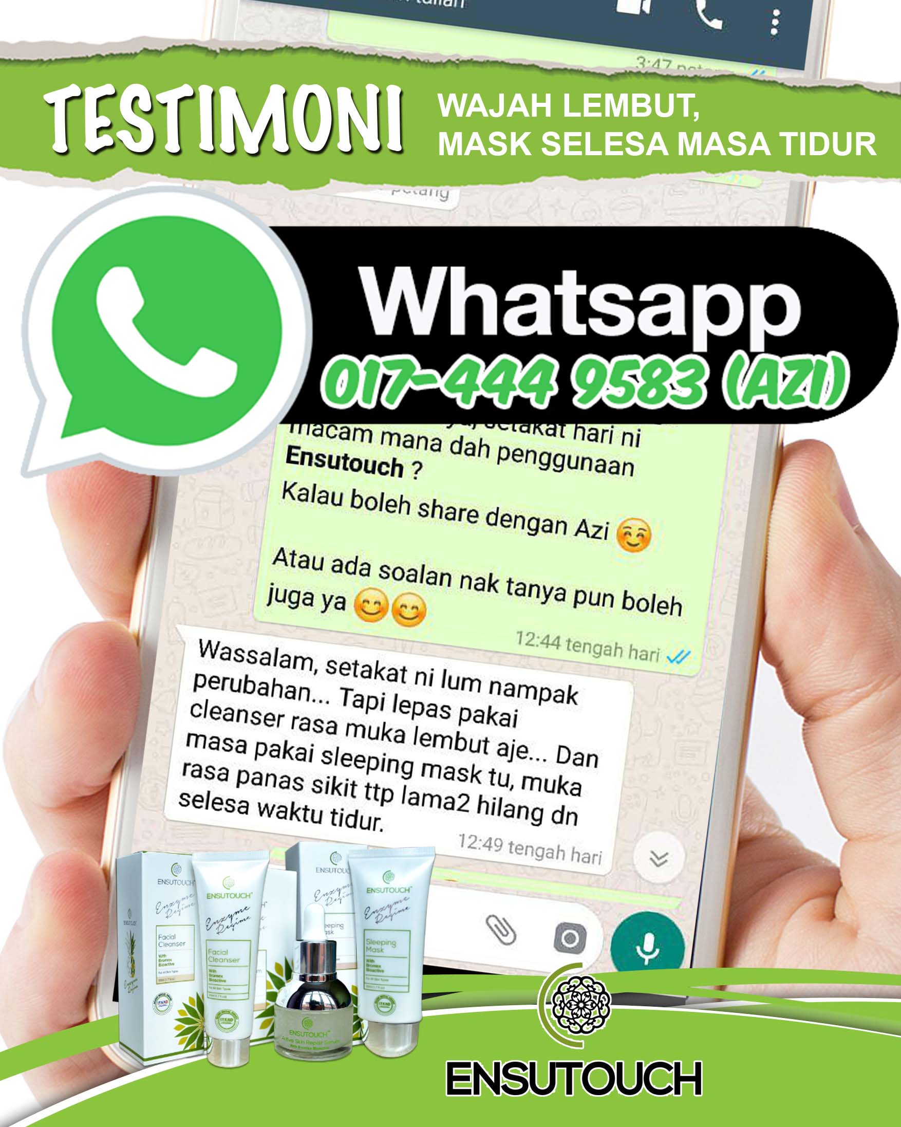 Testimoni / Review Ensutouch - Ogos 2019 – Ensutouch2u