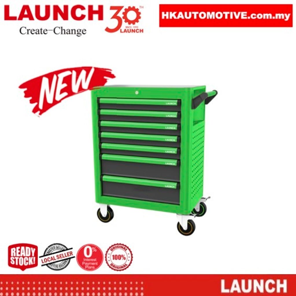 LAUNCH TTH-84 84-Piece EV Maintenance Tool Cart Kit for professional electric vehicle repair