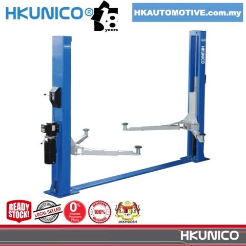 HKUNICO HTL2840E 4-Ton baseplate two-post automotive lift for garage workshop