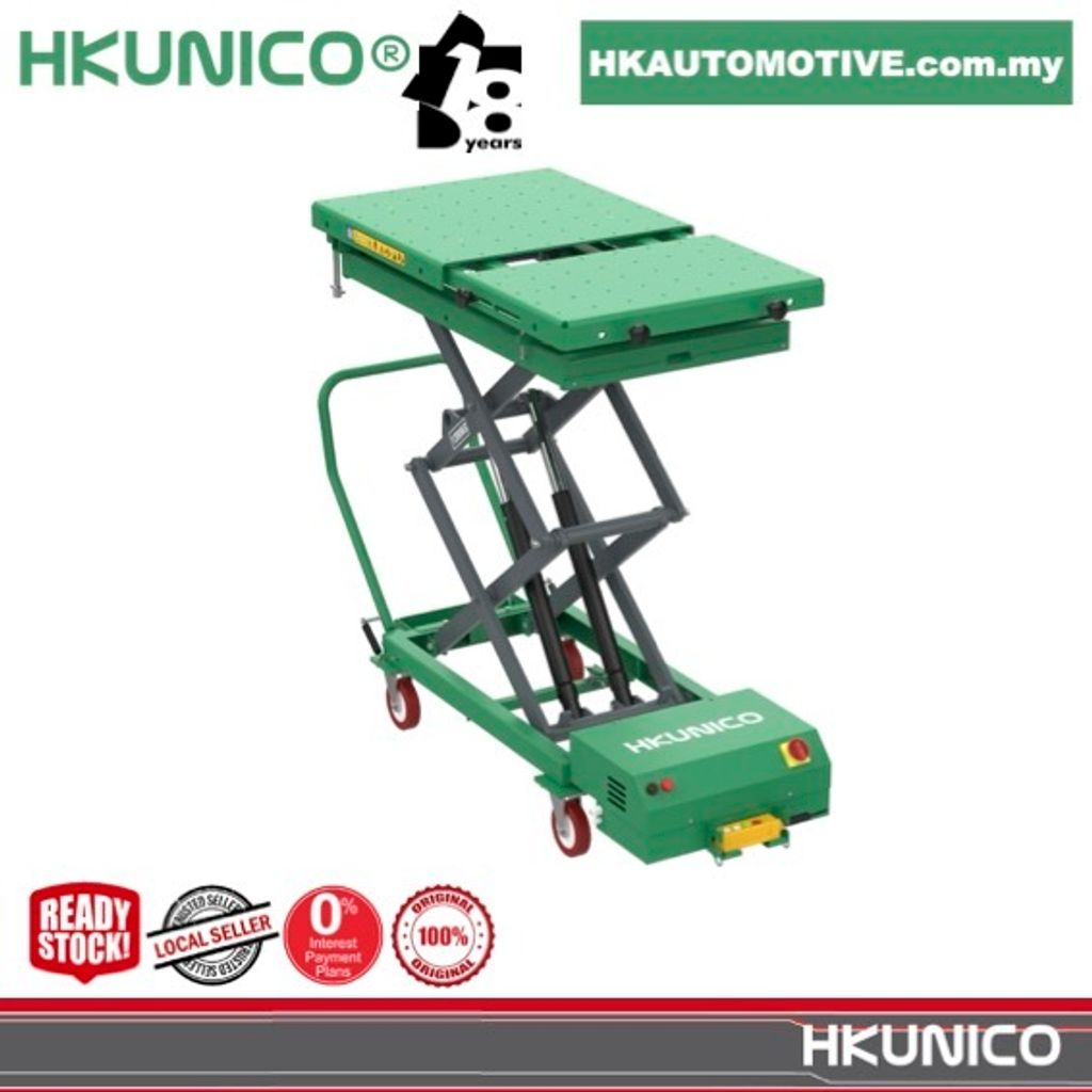 HKUNICO Smart Risen 1.2 Ton EV Battery Pack Lifting Platform for electric vehicle workshop garage service