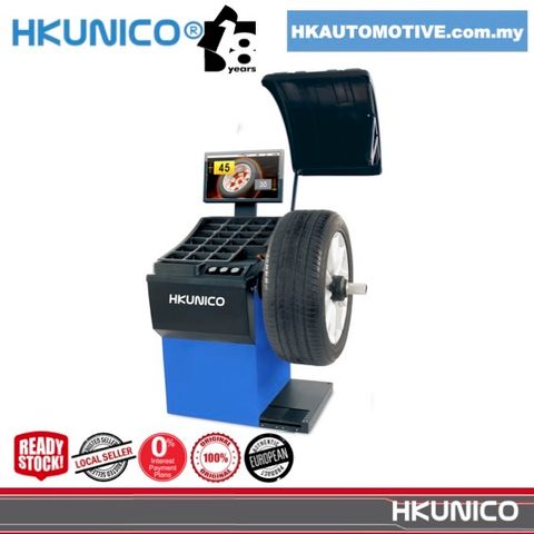 HKUNICO DCB-E32 LCD display electronic wheel balancer for automotive workshops