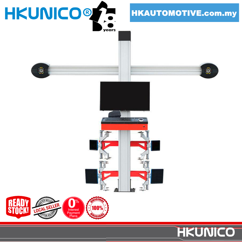 HKUNICO 3D818HDL 3D Car Wheel Alignment Machine with HD Camera Technology