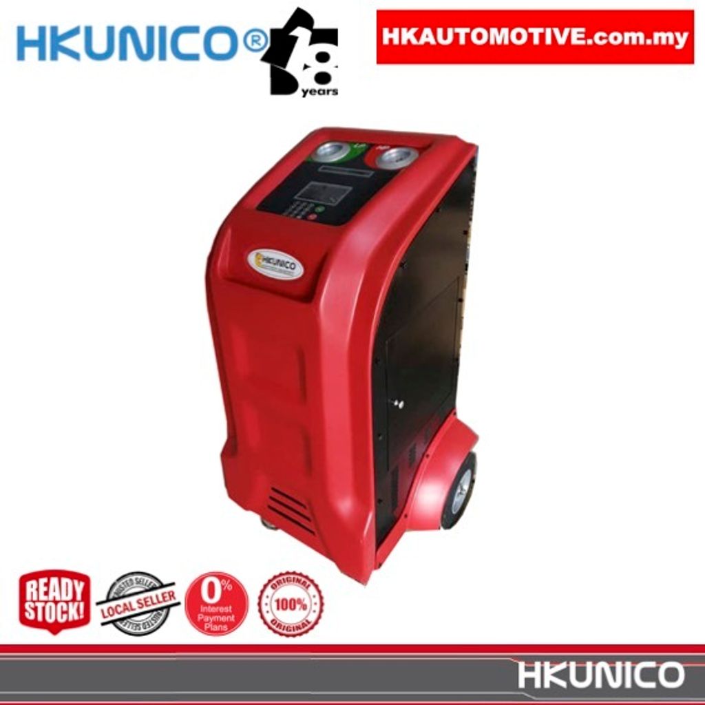 HKUNICO UAC800 Aircond Refrigerant Flushing and Recovery Machine by HK Automotive Malaysia