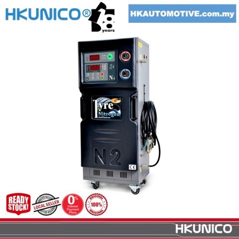 HKUNICO HWN 80 V2.0 nitrogen generator and built in digital tire inflator machine for workshop