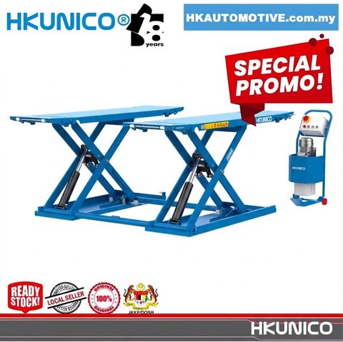 HKUNICO HXL6230 3.5Ton Portable Mid-Rise Scissor Lift for car workshop garage