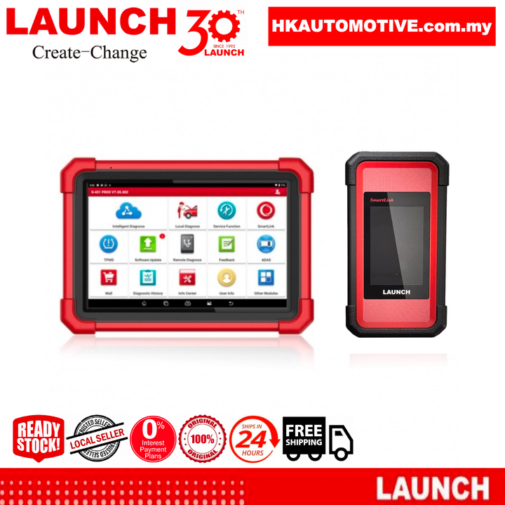 LAUNCH X431 PRO3 LINK professional automotive diagnostic scanner tool on display - HK Automotive