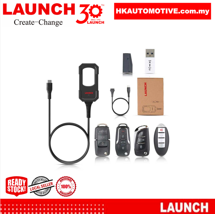 LAUNCH X431 Key Programmer Kit with 1 Super Chip and 4 Sets of Smart Keys - HK Automotive