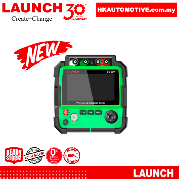 LAUNCH ES200 EV insulation resistance tester main unit with test leads