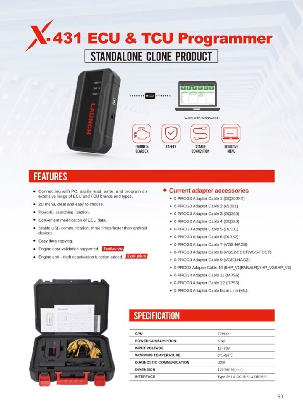 X431 ECU & TCU Programmer
