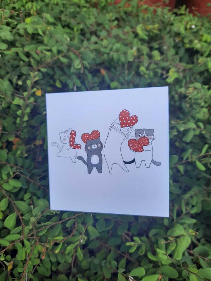 MEOW LOVE card