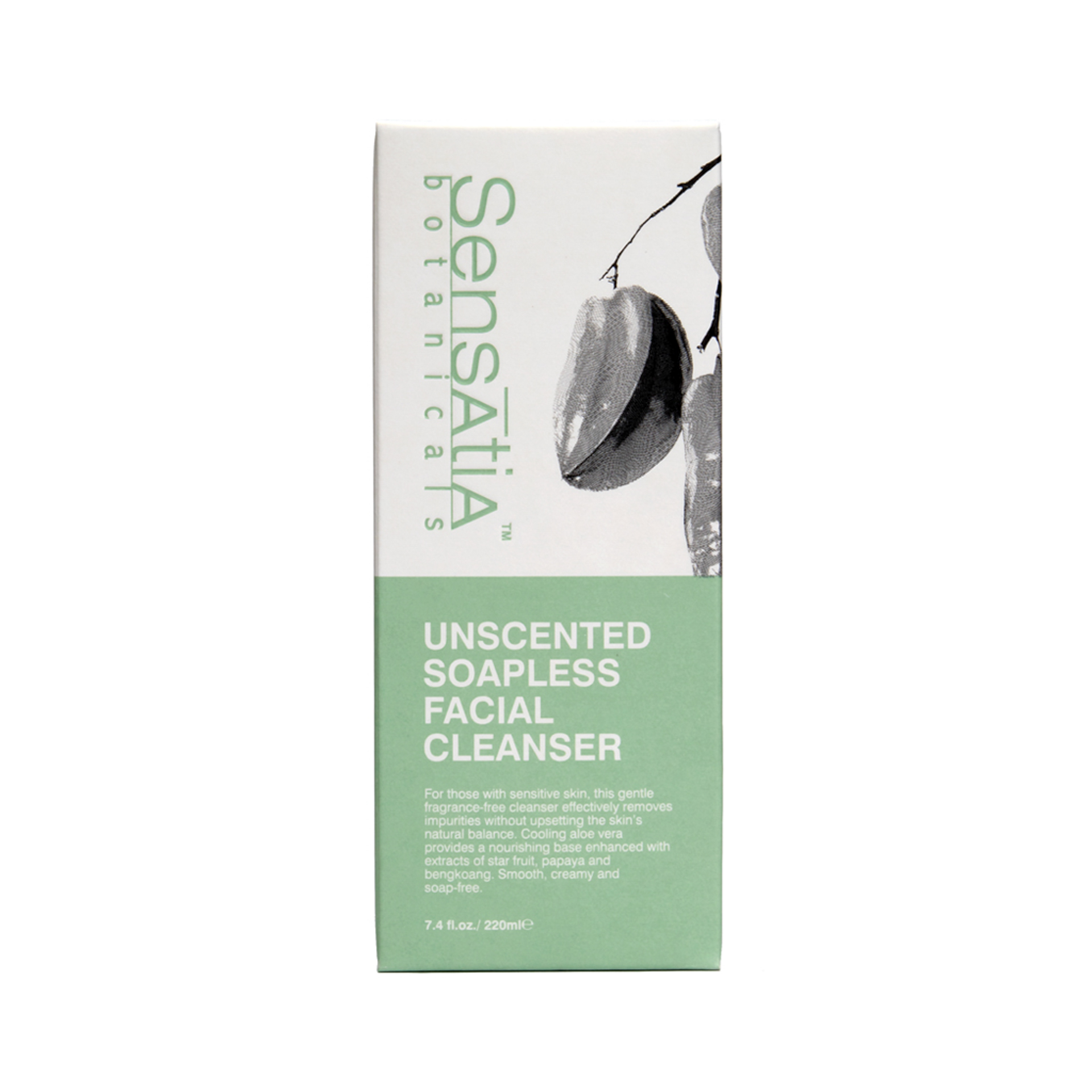 sensatia botanicals unscented soapless facial cleanser