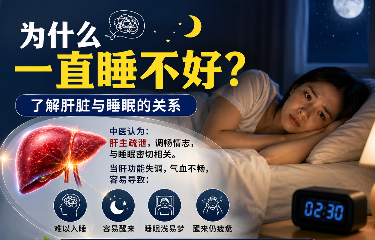 为什么一直睡不好？了解肝脏与睡眠的关系