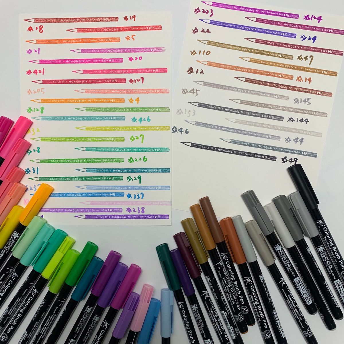 日本SAKURA 水性軟頭馬克筆 Coloring Brush Pen 39色可選 水性毛刷筆 可當幫印章上色