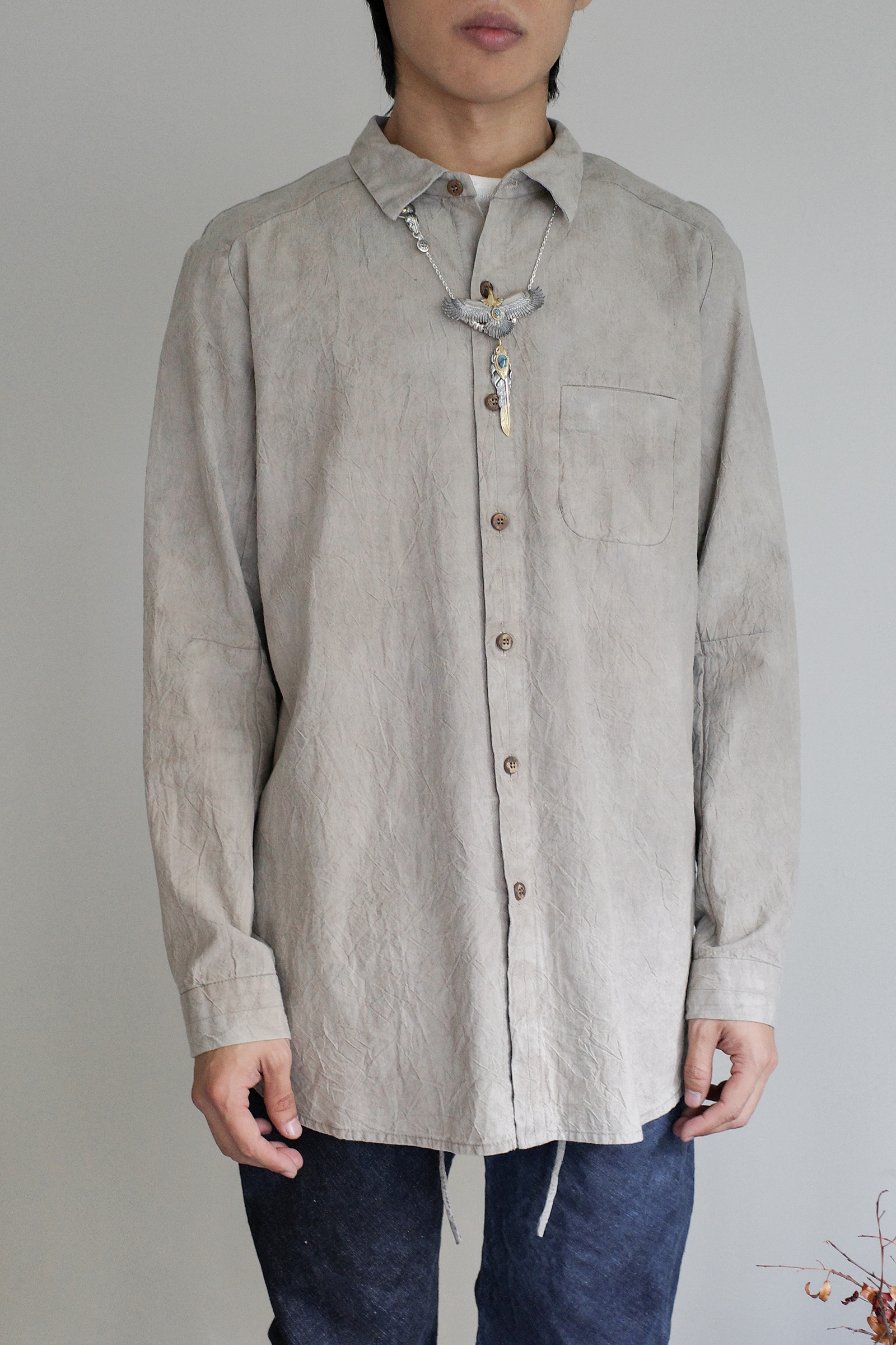 PROJECTbyH. "RADIENT" Washed Cotton Cloth Standard Minimalist Shirt