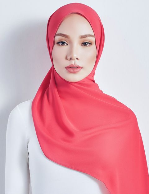Coral Red Shawl Front.jpeg
