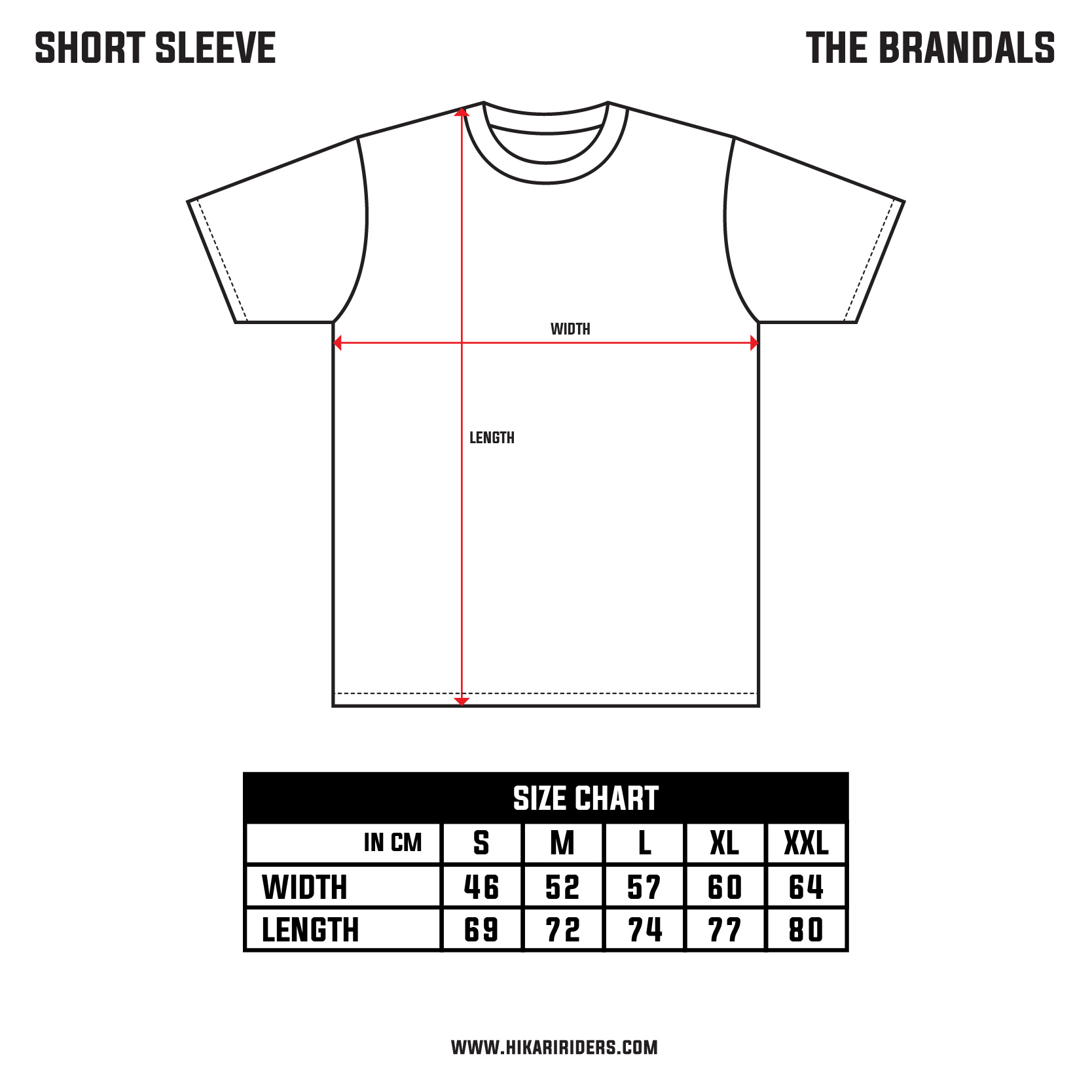 TheBrandals_Size Chart