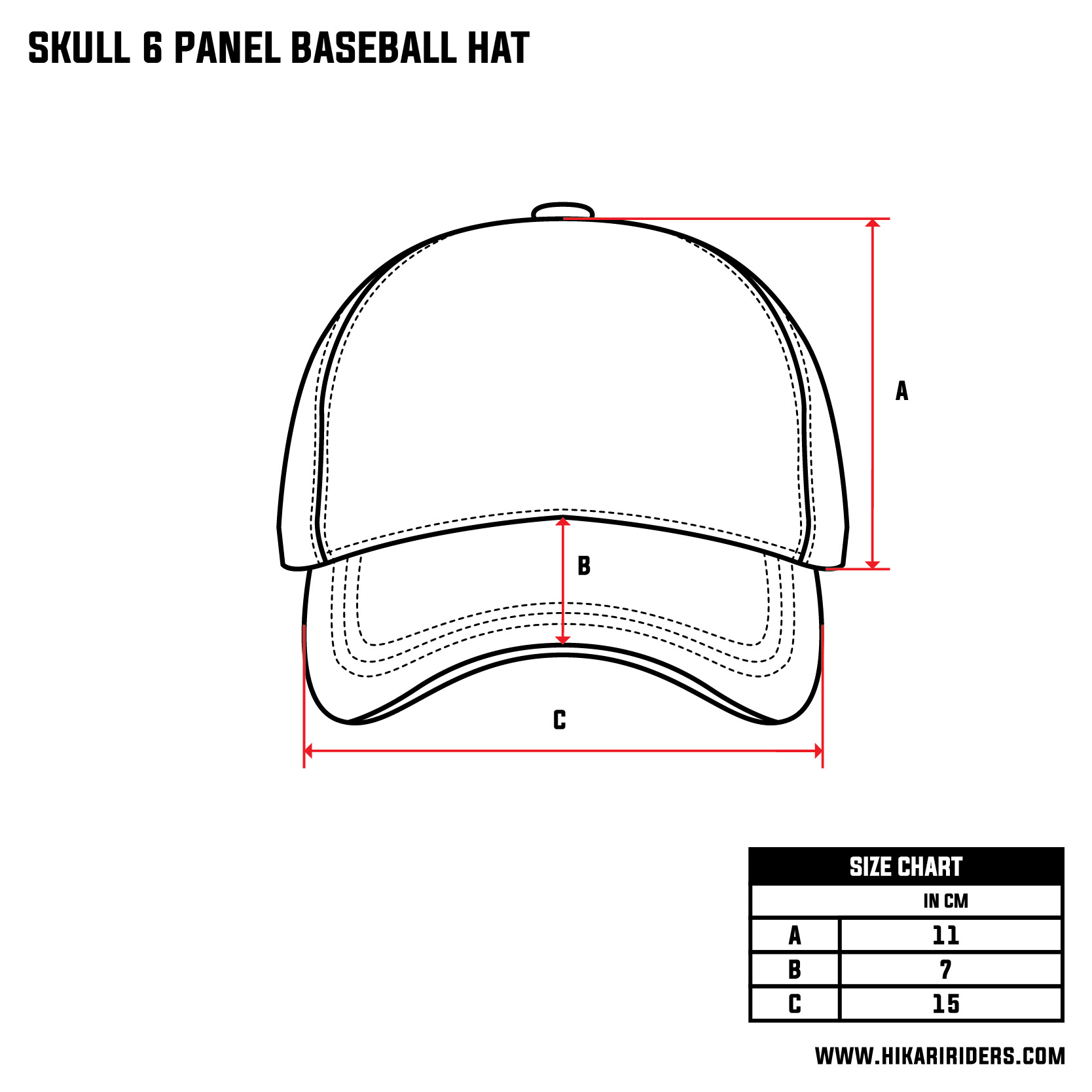 Skull 6 Panel Baseball Hat.jpg