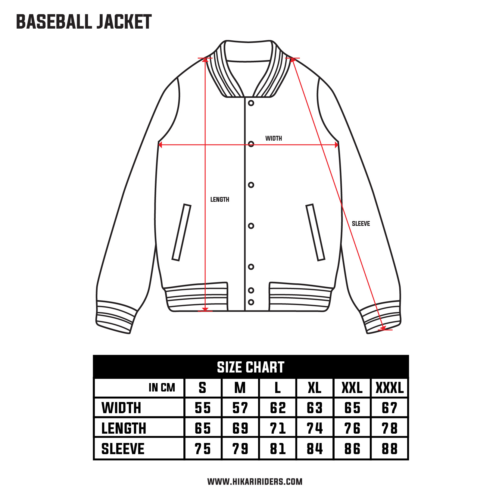 Skull Baseball Jacket – 光 - Hikari Riders