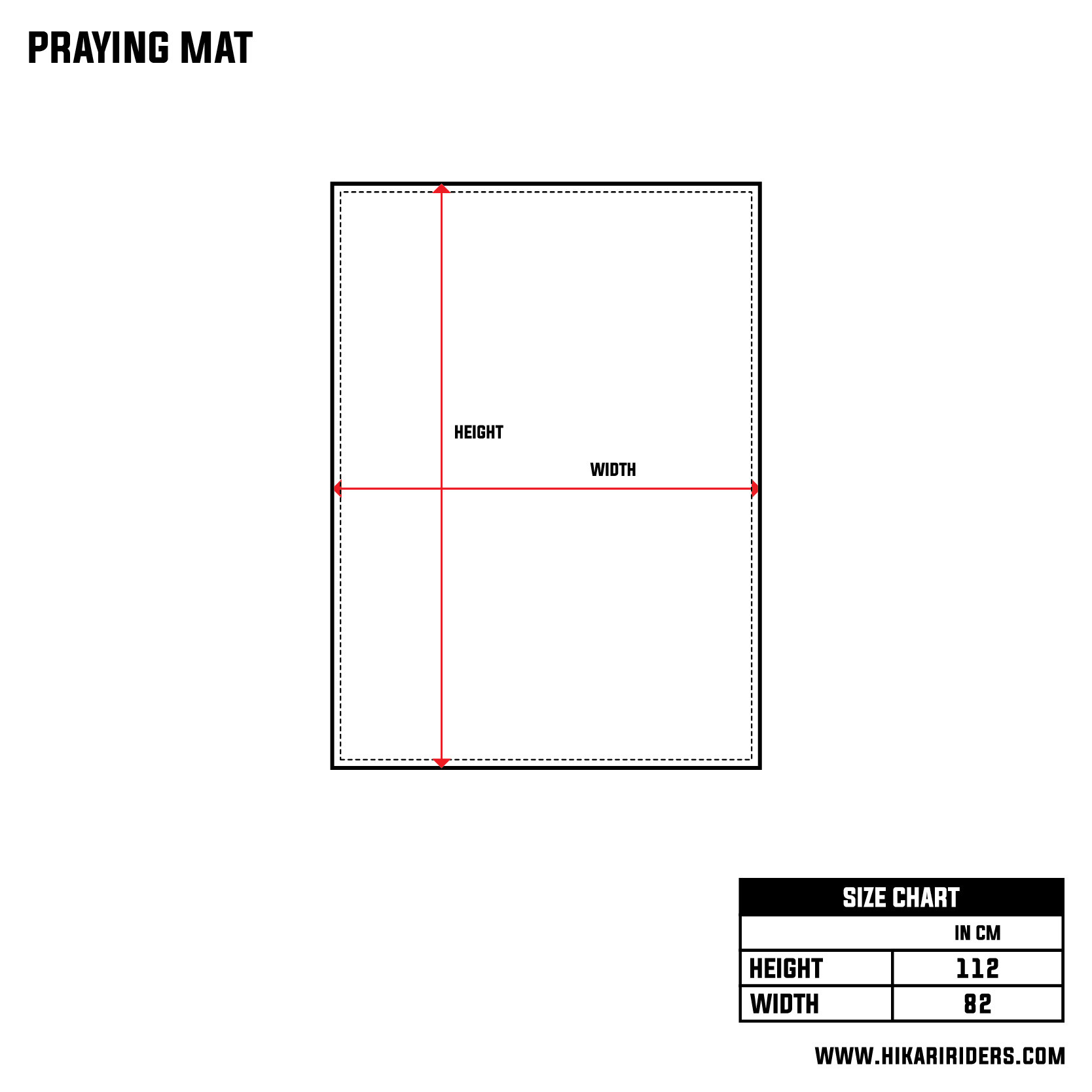 HR Praying Mat HIKARI RIDERS