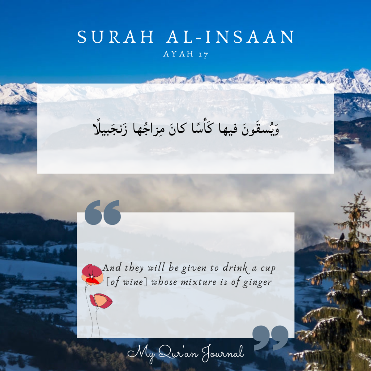 Surah Al-Insaan Ayah 17