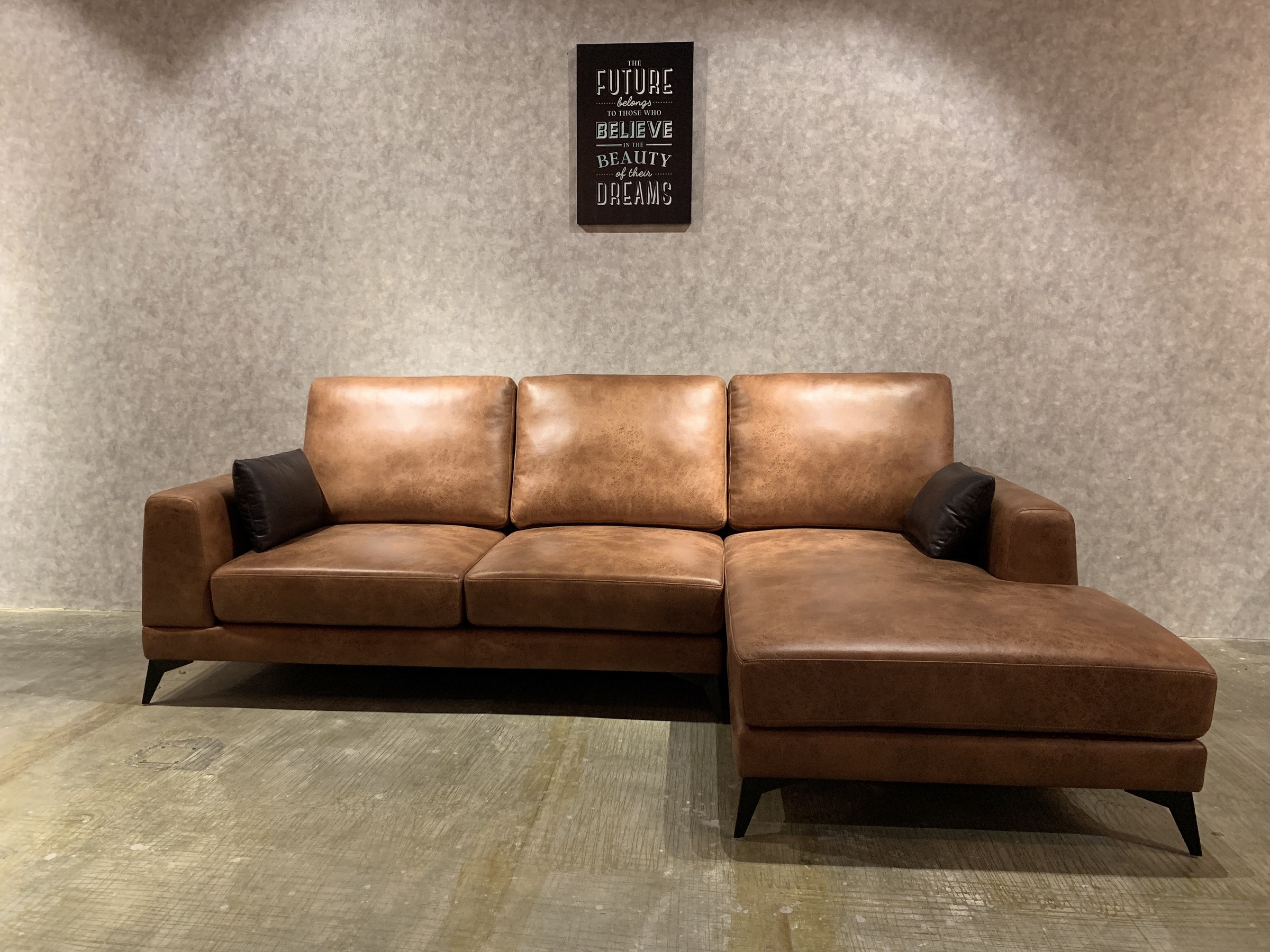 Vintage Style L Shape Sofa Jw2219