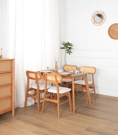 Yumiko Dining (Light Walnut) Set_1