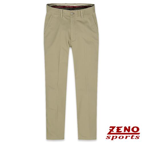 ZENO傑諾-保暖刷毛彈性格紋休閒褲-卡其褐 30-42.png