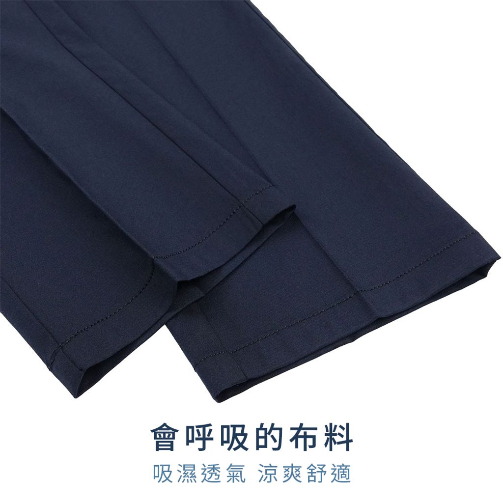 8-ZENO傑諾-萊賽爾涼爽棉 吸濕透氣 舒適彈性布料 男款平口休閒長褲