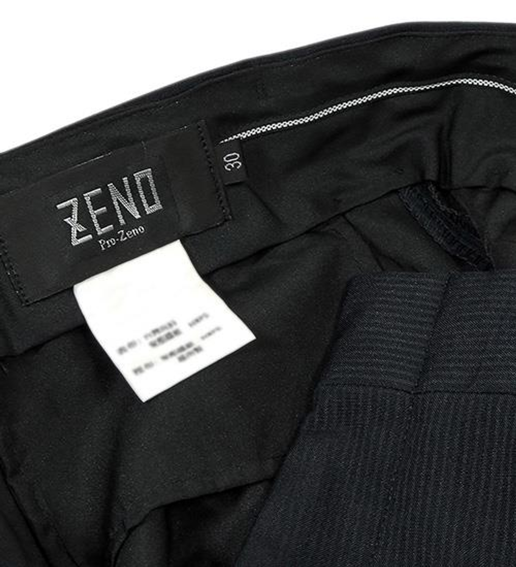 ZENO傑諾-厚暖刷毛條紋平面西裝褲-深藍 30-423.png