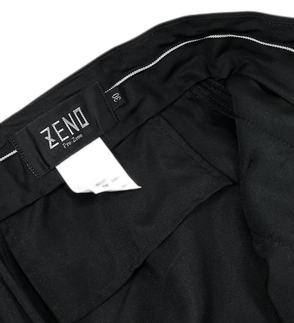 ZENO傑諾-厚暖刷毛條紋平面西裝褲-深灰 30-423.png