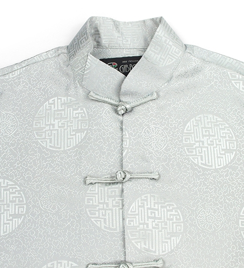 GIBBON吉朋-立領盤扣中性款古圖短袖唐裝-淺灰 XS-3XL1.png
