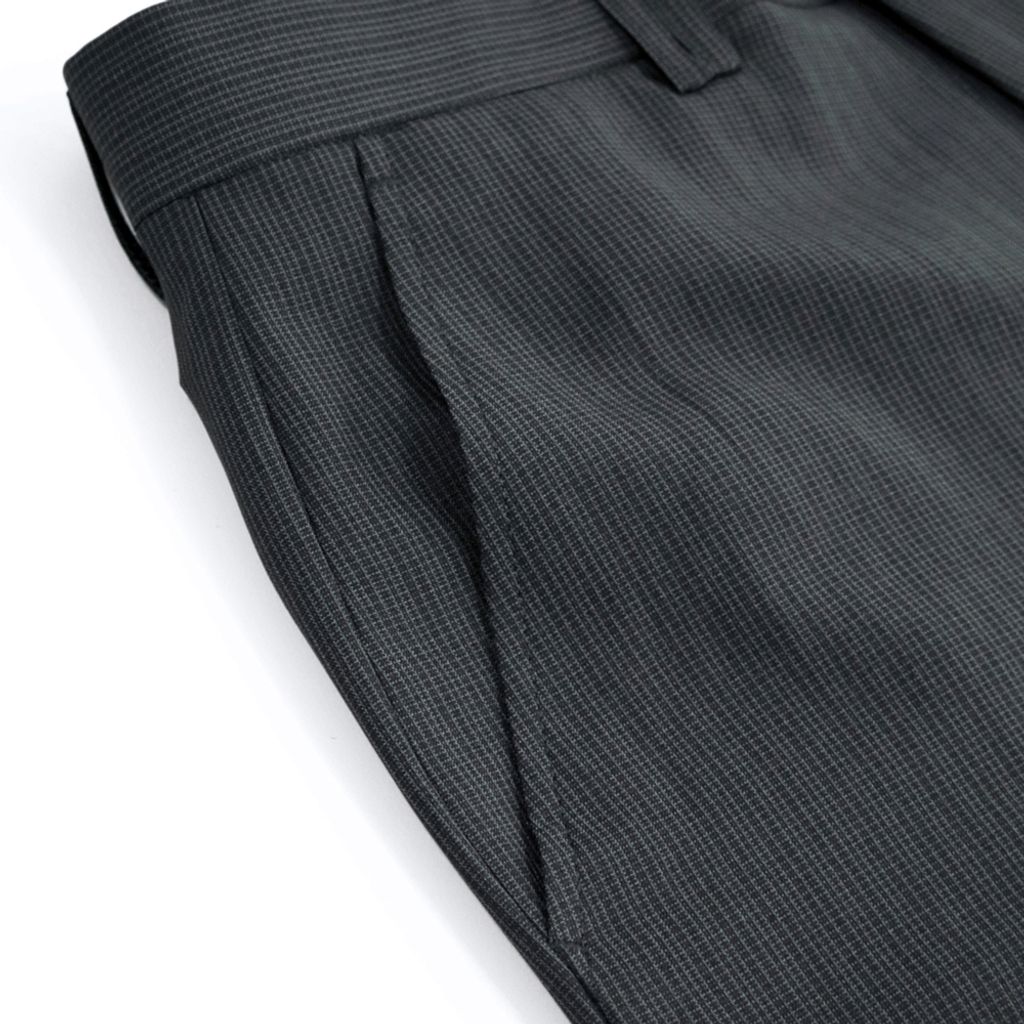 ZENO傑諾-經典條紋平面西裝褲-黑色-3